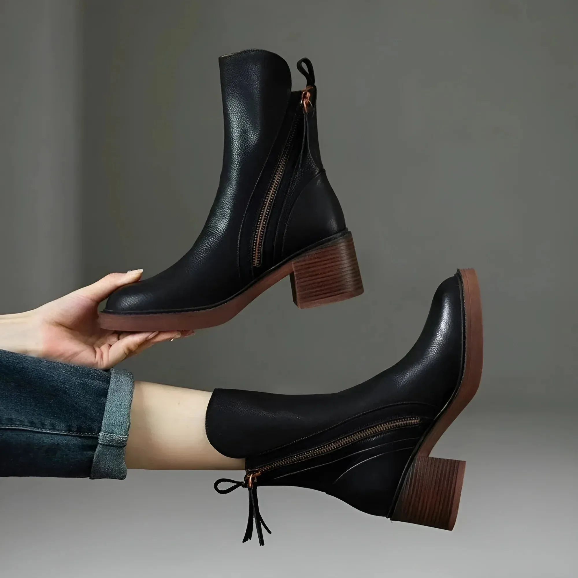 Anna – Bottines en cuir