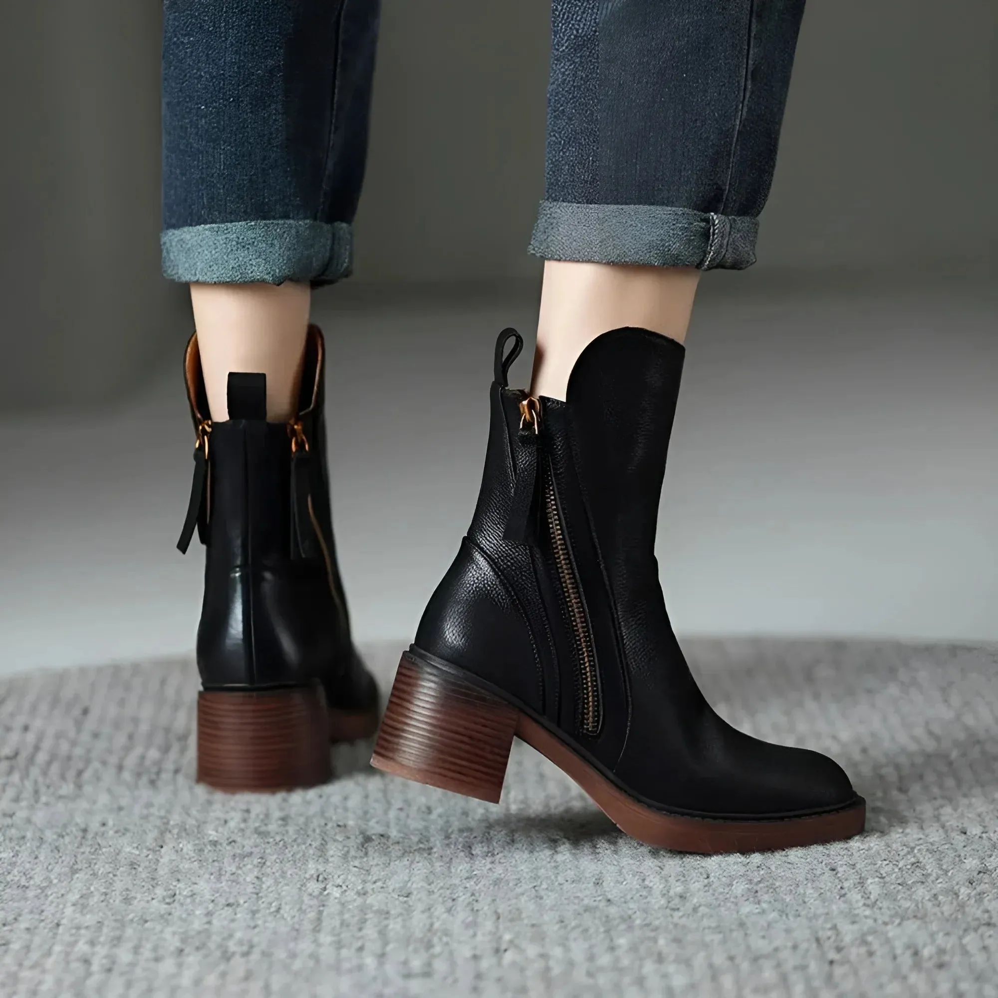 Anna – Bottines en cuir