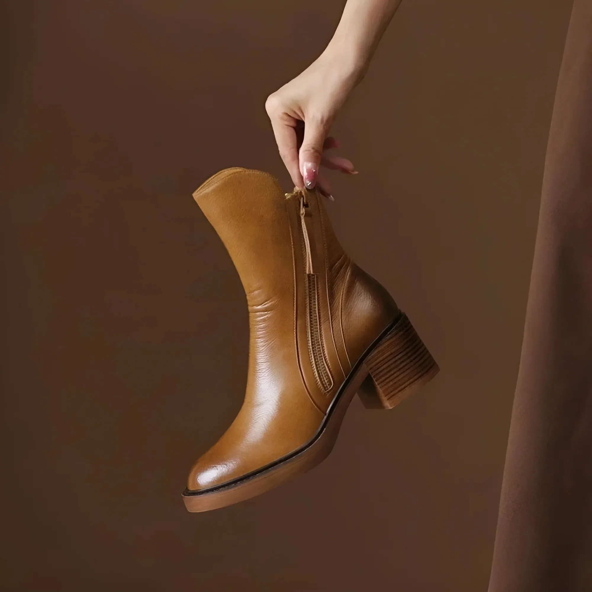 Anna – Bottines en cuir