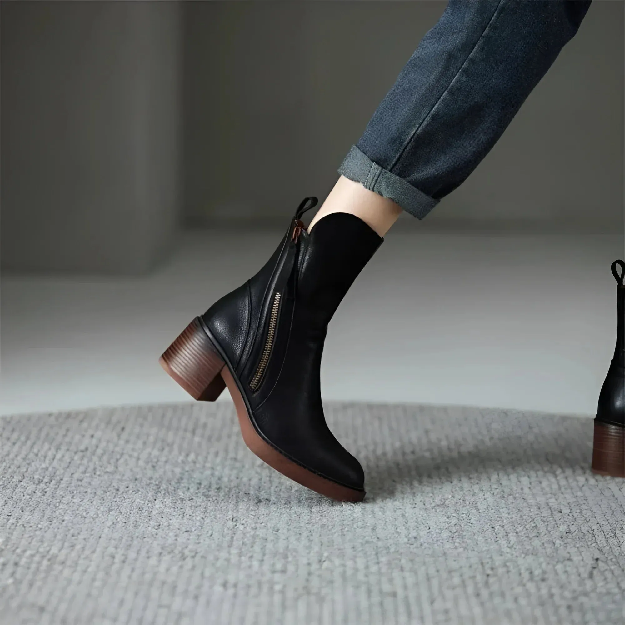 Anna – Bottines en cuir