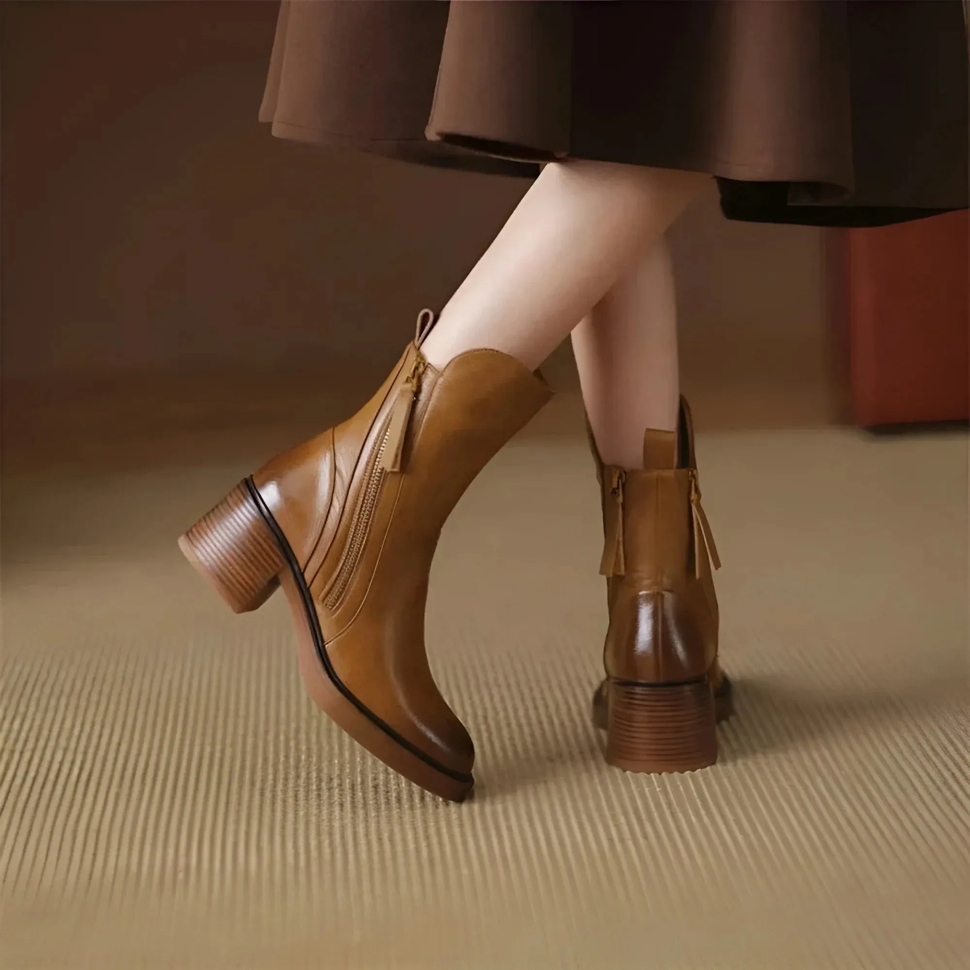 Anna – Bottines en cuir