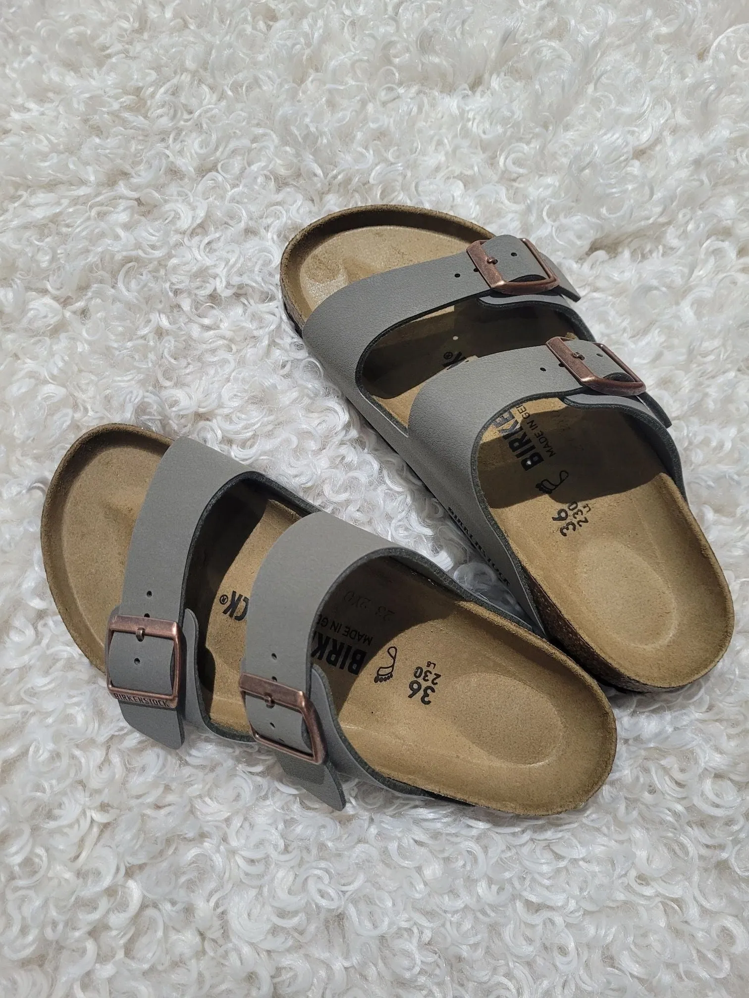 Arizona Stone BirkiBuc by Birkenstock