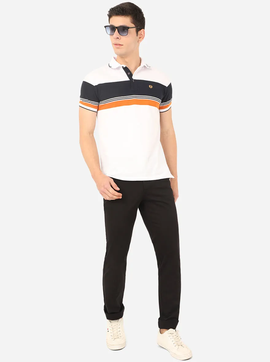 Black Solid Uno Fit Casual Trouser | JadeBlue