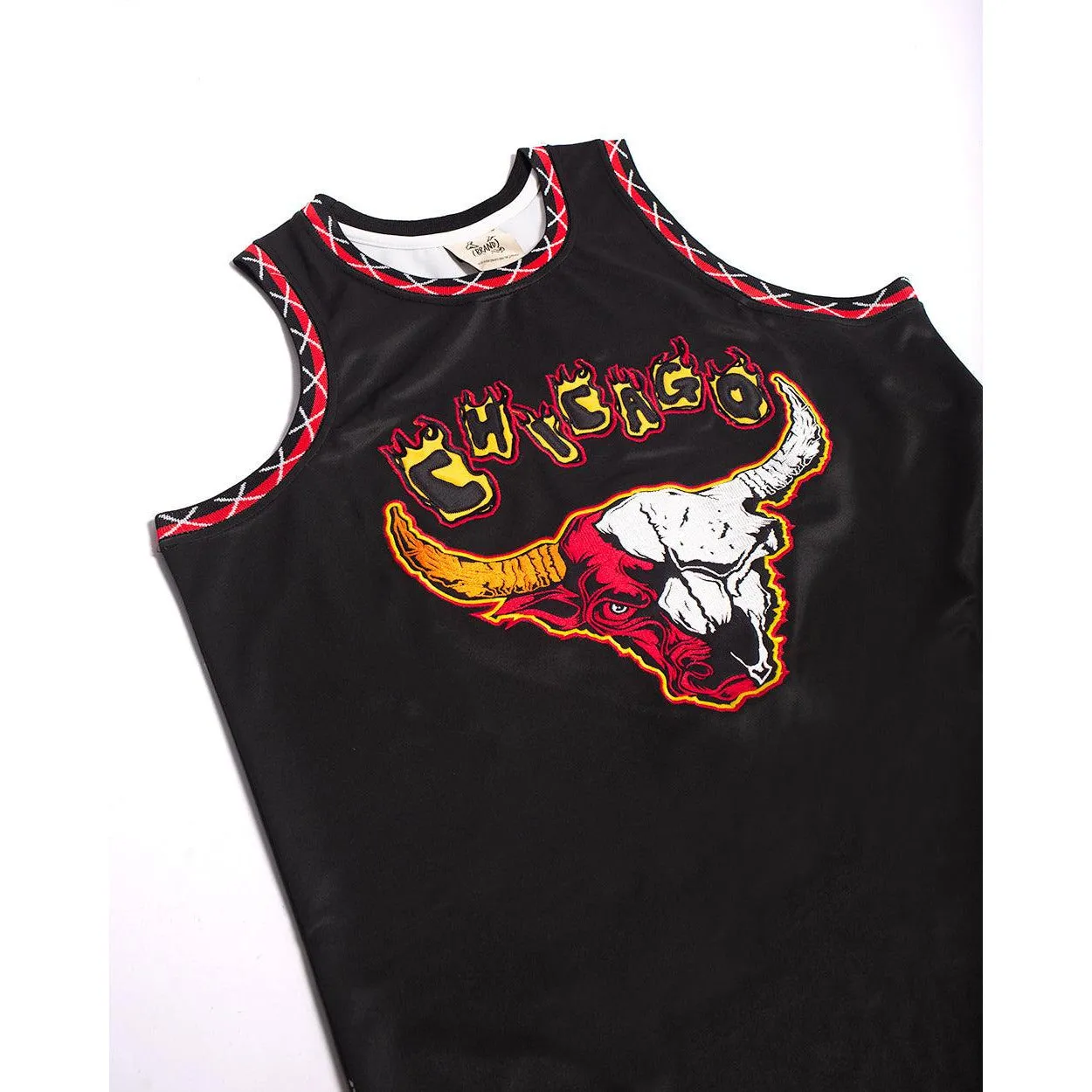 BRAND X CHICAGO IN FLAMES BASKETBALL JERSEY (BLACK)