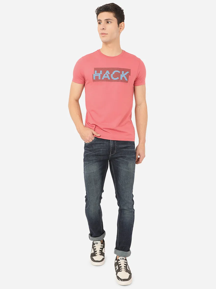 Dark Blue Washed Narrow Fit Jeans | Greenfibre