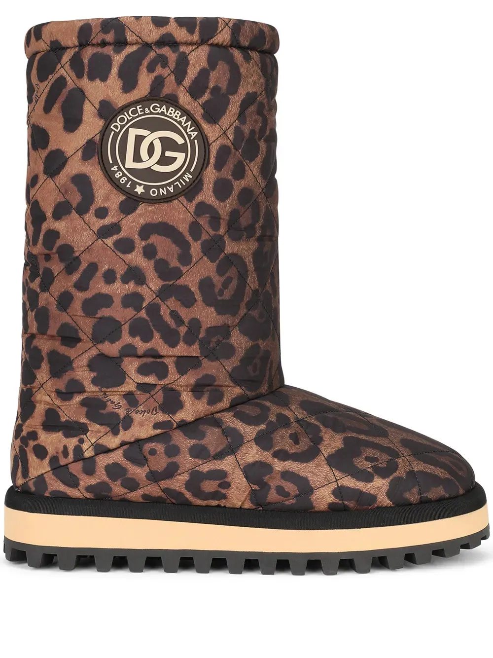 Dolce & Gabbana City leopard-print boots