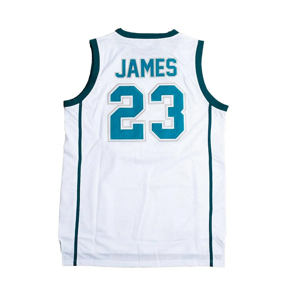 IRISH LEBRON JAMES AUTHENTIC YOUTH BASKETBALL JERSEY (WHITE)