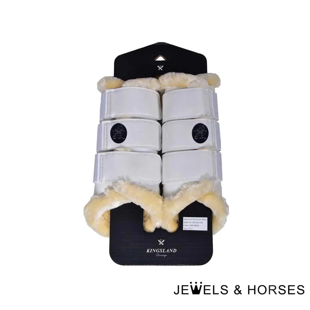 Kingsland Lorna Protection Boots - White - Pony Sizes