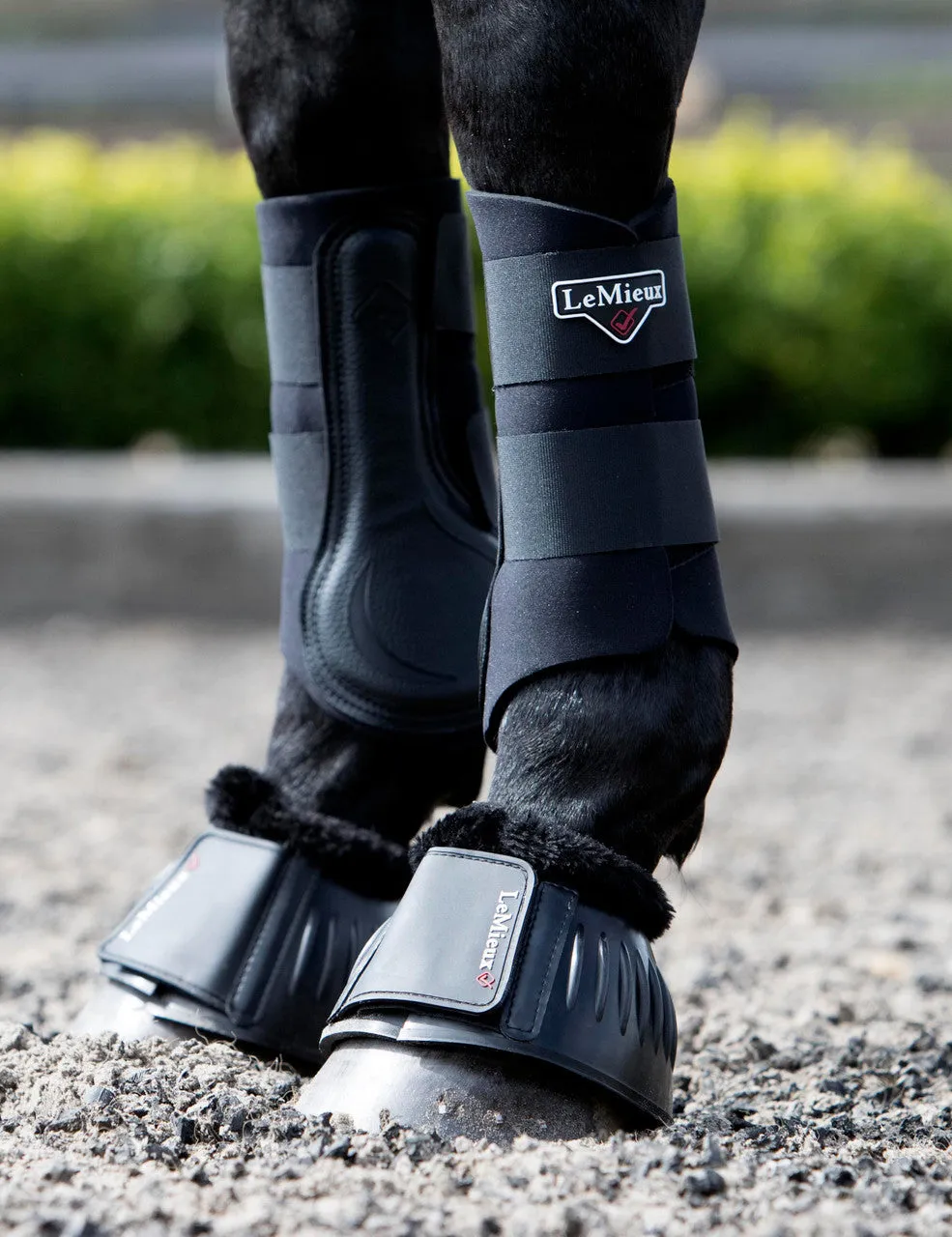 LeMieux Rubber Bell Boots with Fleece