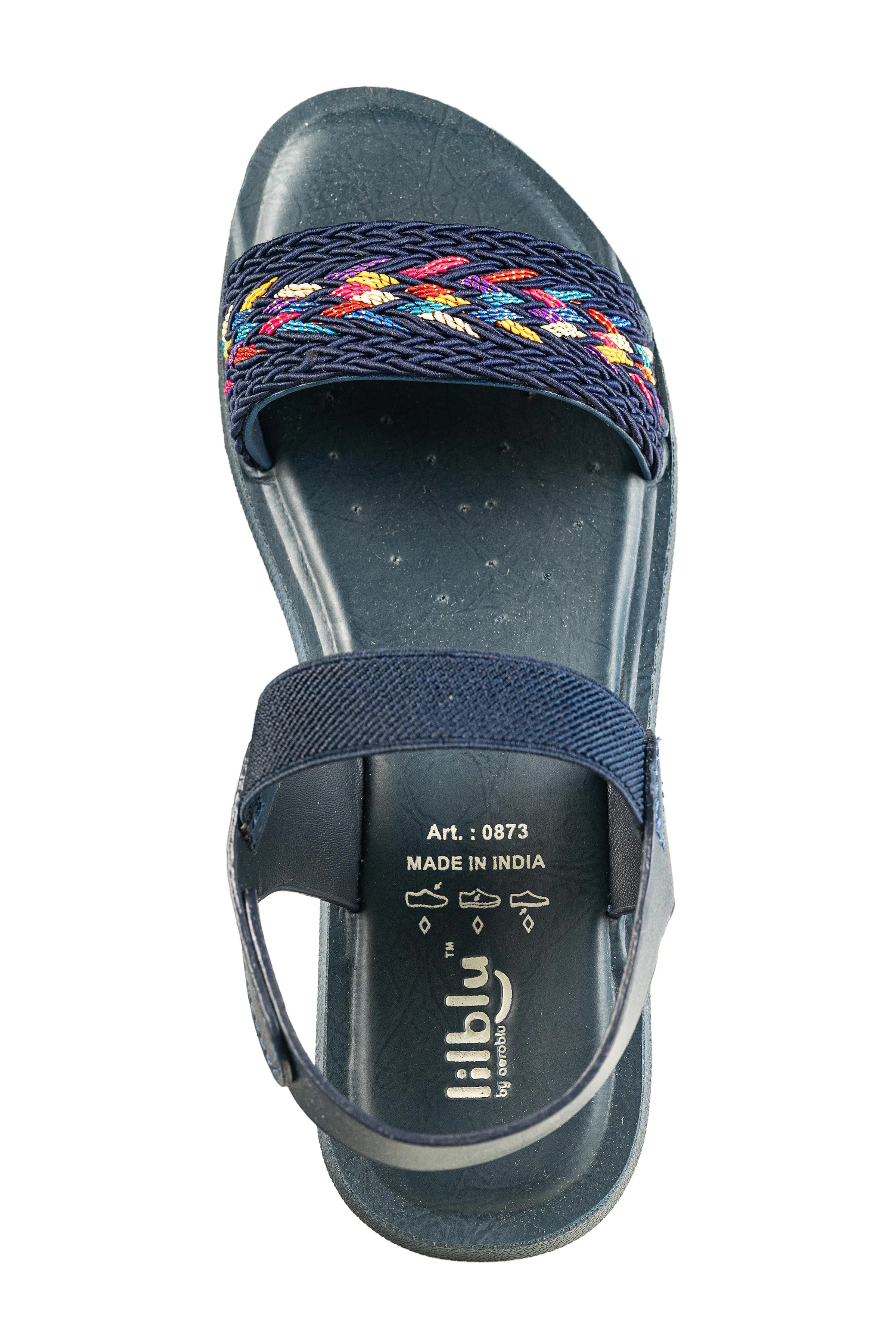 Lilblu Girls Blue Sandal PU (Art 0873)