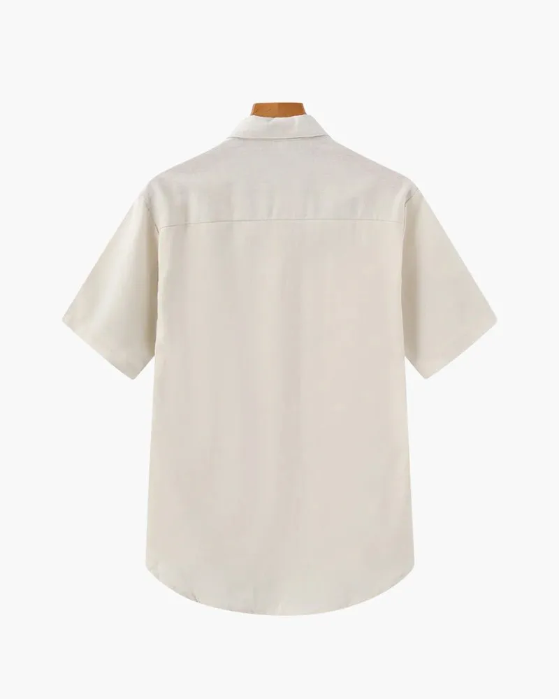 Linen Polo Shirt – Short Sleeve – Lightweight Summer Style
