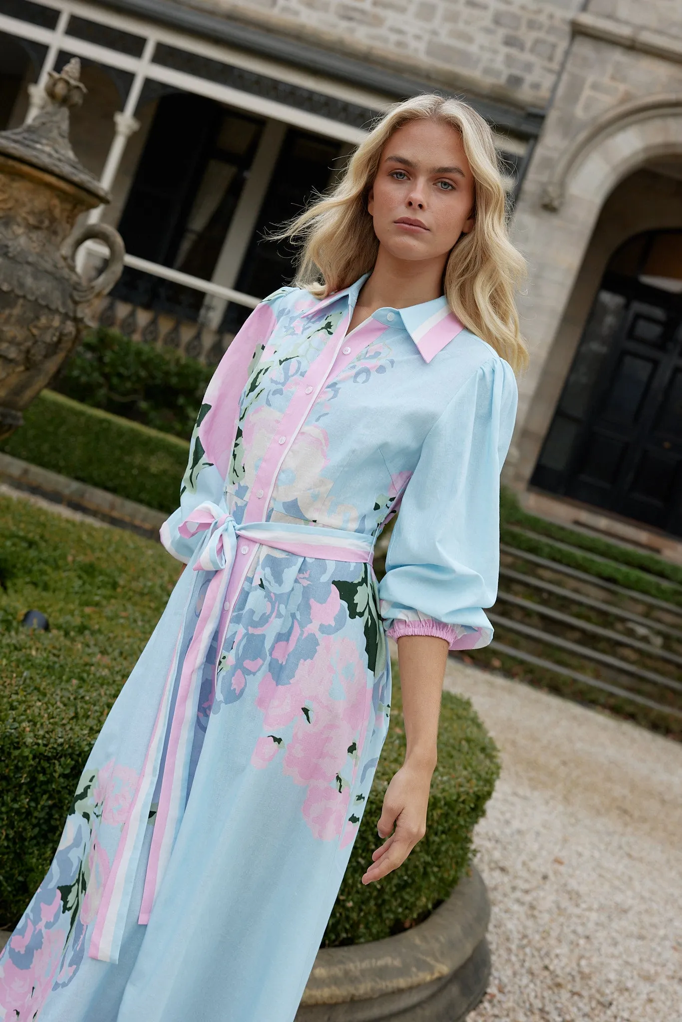 LUCILLE DRESS IN POWDER LE FRUIT