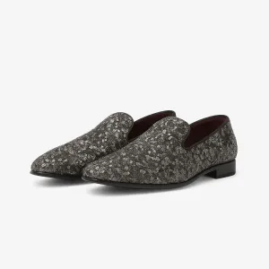 LumiNovi | The Sequin Textile Loafers