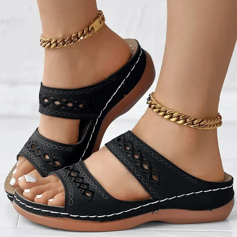 Mason | Sandals for Women Summer Beach Ladies Orthopedic Shoes Breathable Comfortable Open Toe Hollow Slide Walking Sandls