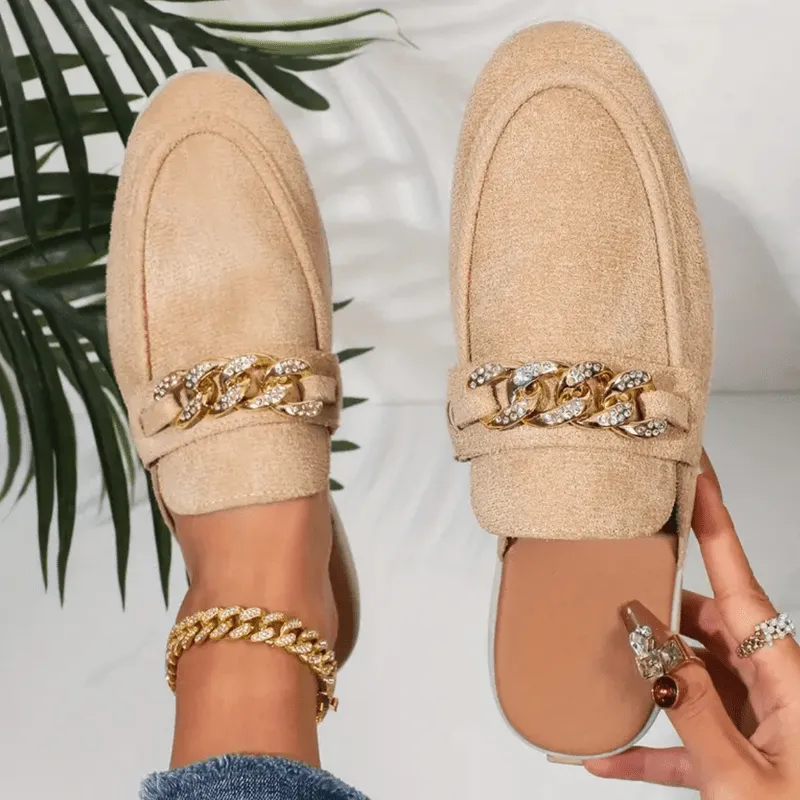 Mason | Women’s Summer Beige Loafers – Summer Slip-On Loafers