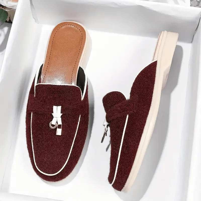 Mason | Women’s Summer Burgundy Loafers – Summer Slip-On Loafers