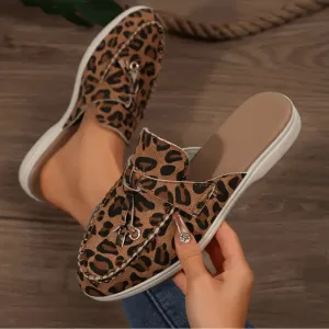 Mason | Women’s Summer Leopard Loafers – Summer Slip-On Loafers