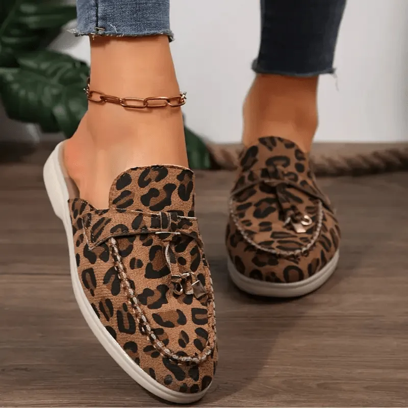 Mason | Women’s Summer Leopard Loafers – Summer Slip-On Loafers