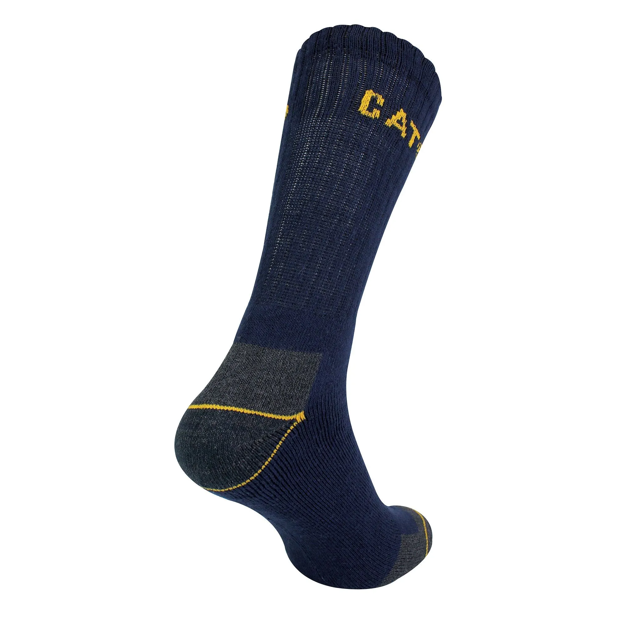 Mens 3 Pack Real Work Socks with Cushioned Heel & Toe