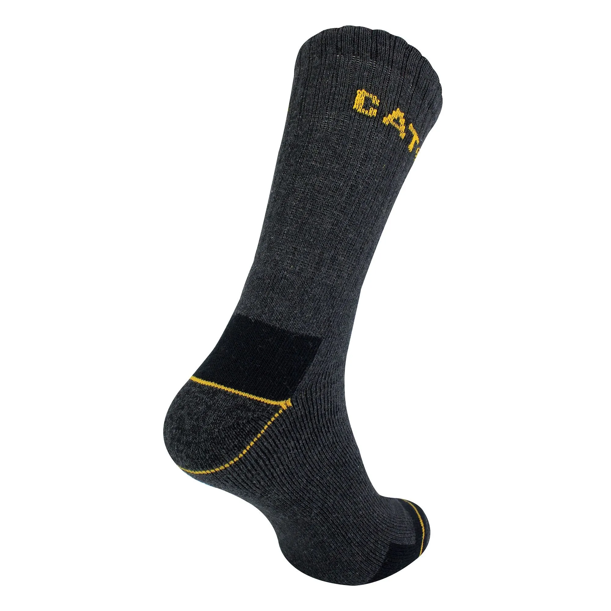 Mens 3 Pack Real Work Socks with Cushioned Heel & Toe