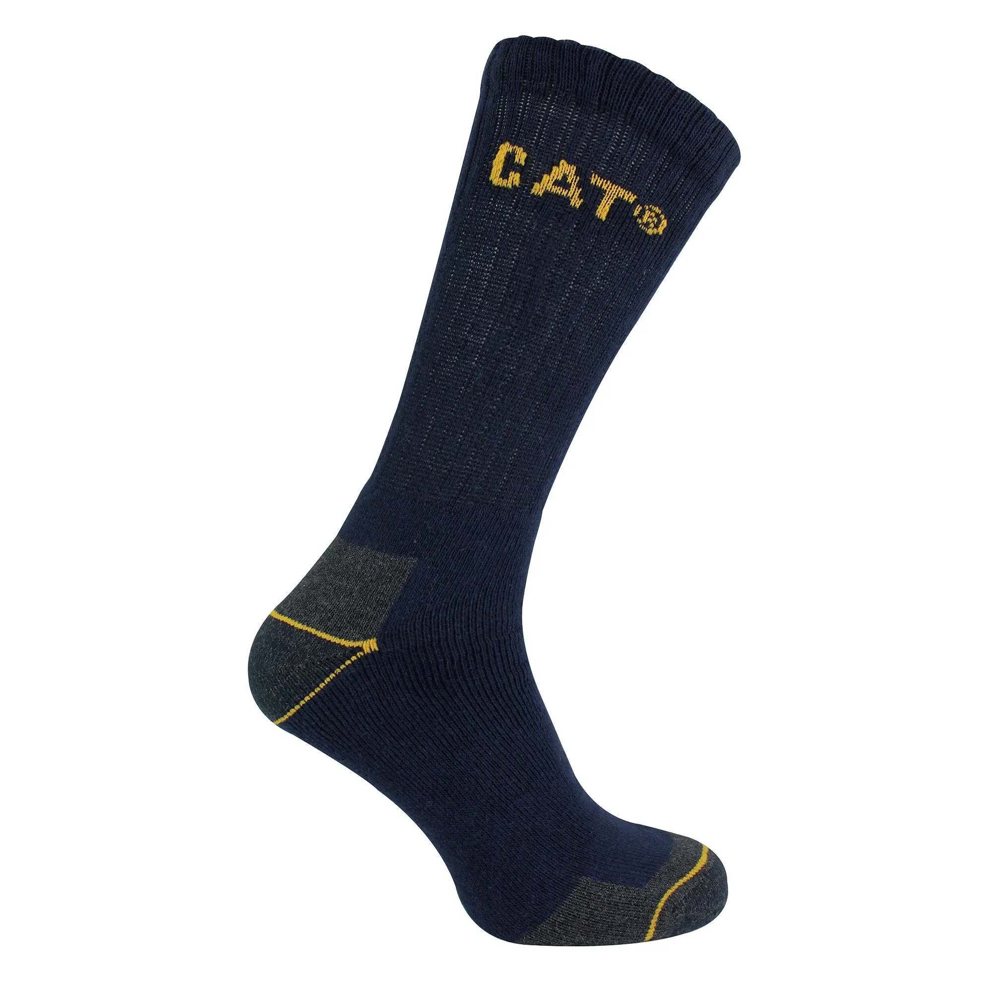 Mens 3 Pack Real Work Socks with Cushioned Heel & Toe