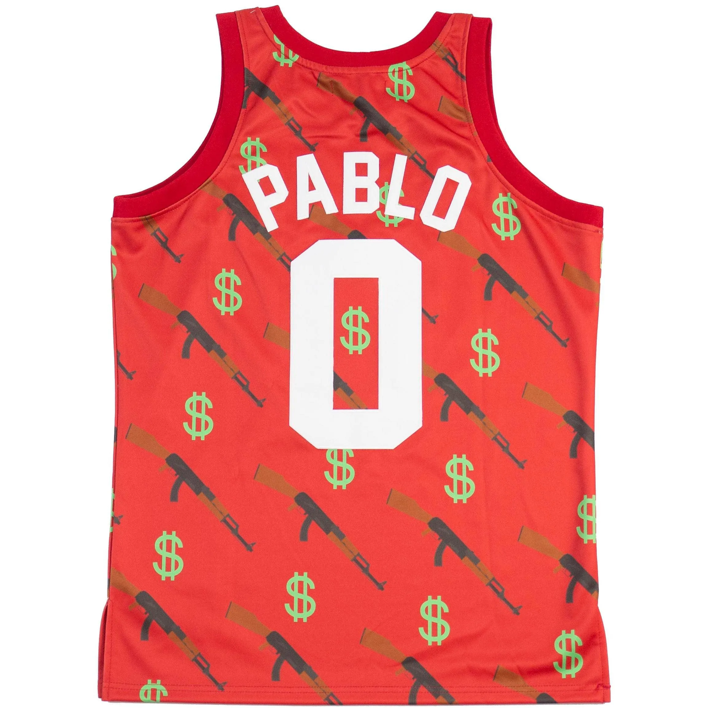 PABLO ESCOBAR RED BASKETBALL JERSEY