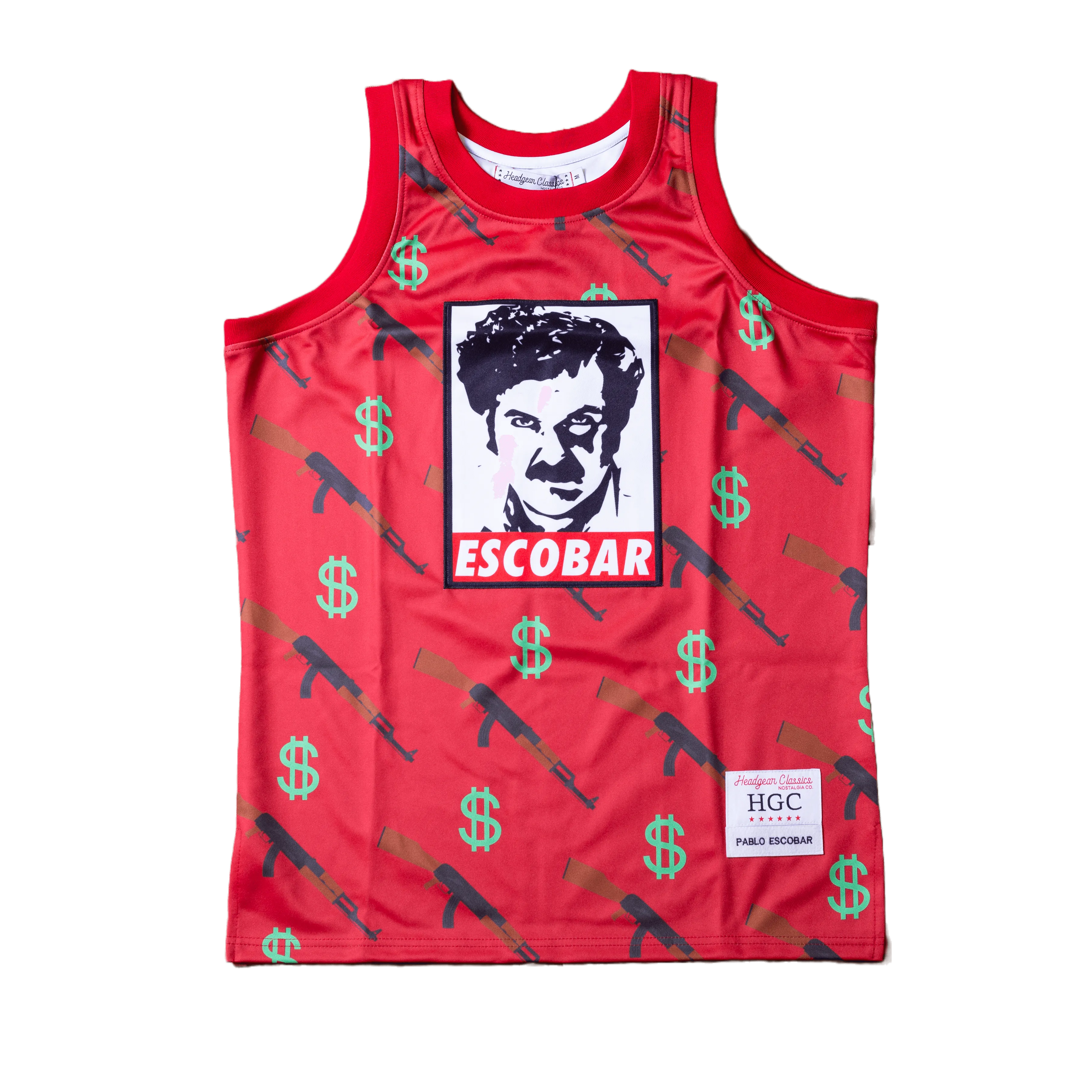 PABLO ESCOBAR RED BASKETBALL JERSEY