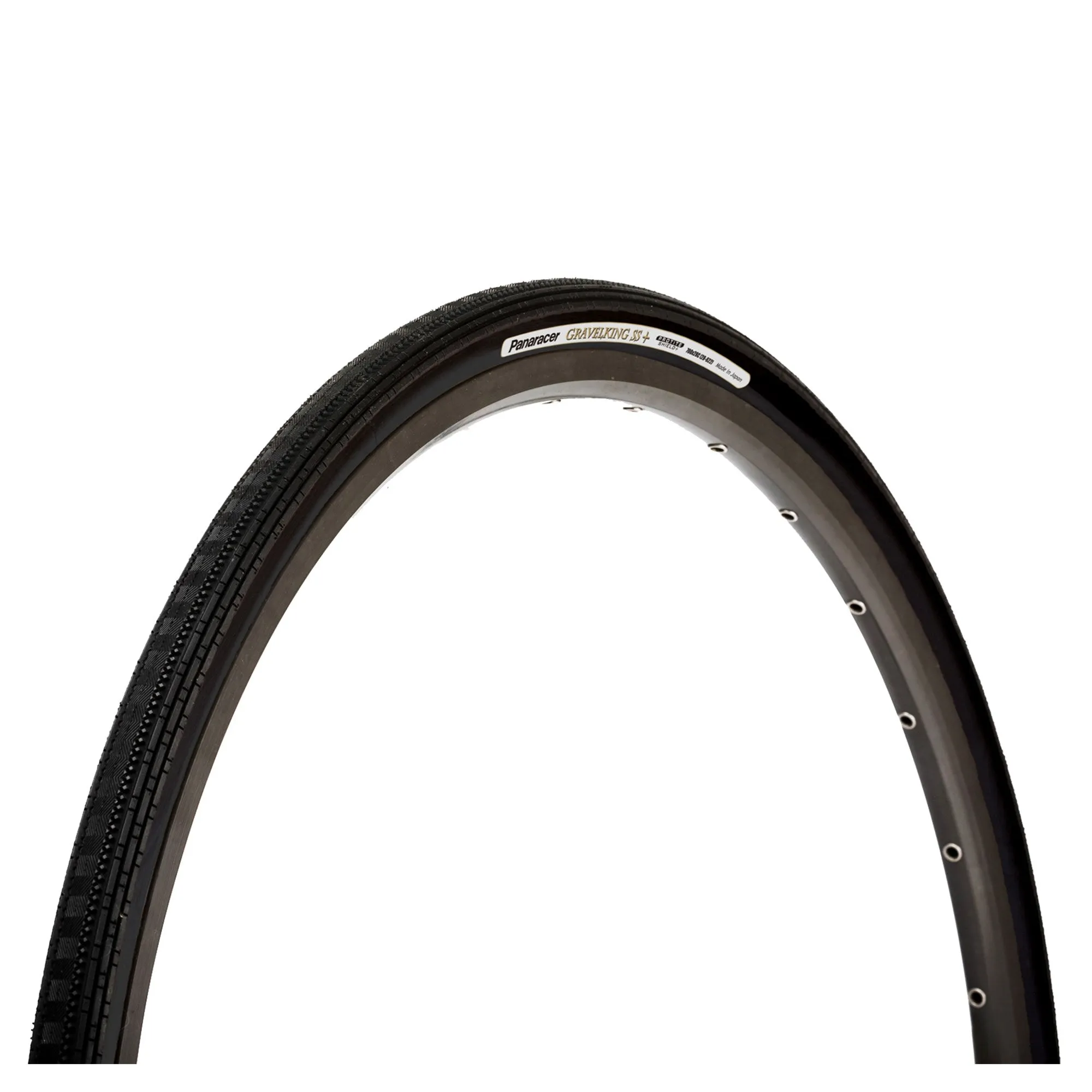 PANARACER GRAVELKING SEMI SLICK PLUS FOLDING ALLROAD TYRE BLACK/BLACK 700X28C