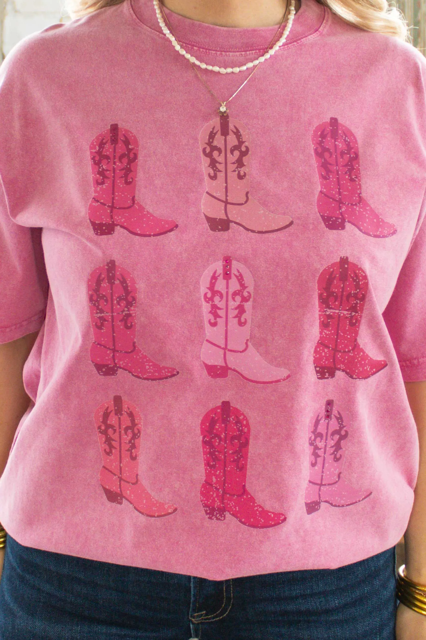 Pink Boots Tee