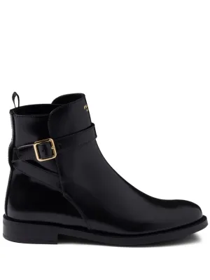 Prada logo-print boots