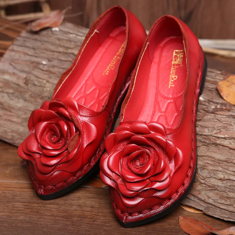 Rose Head Tassel-Accent Joyce Loafers