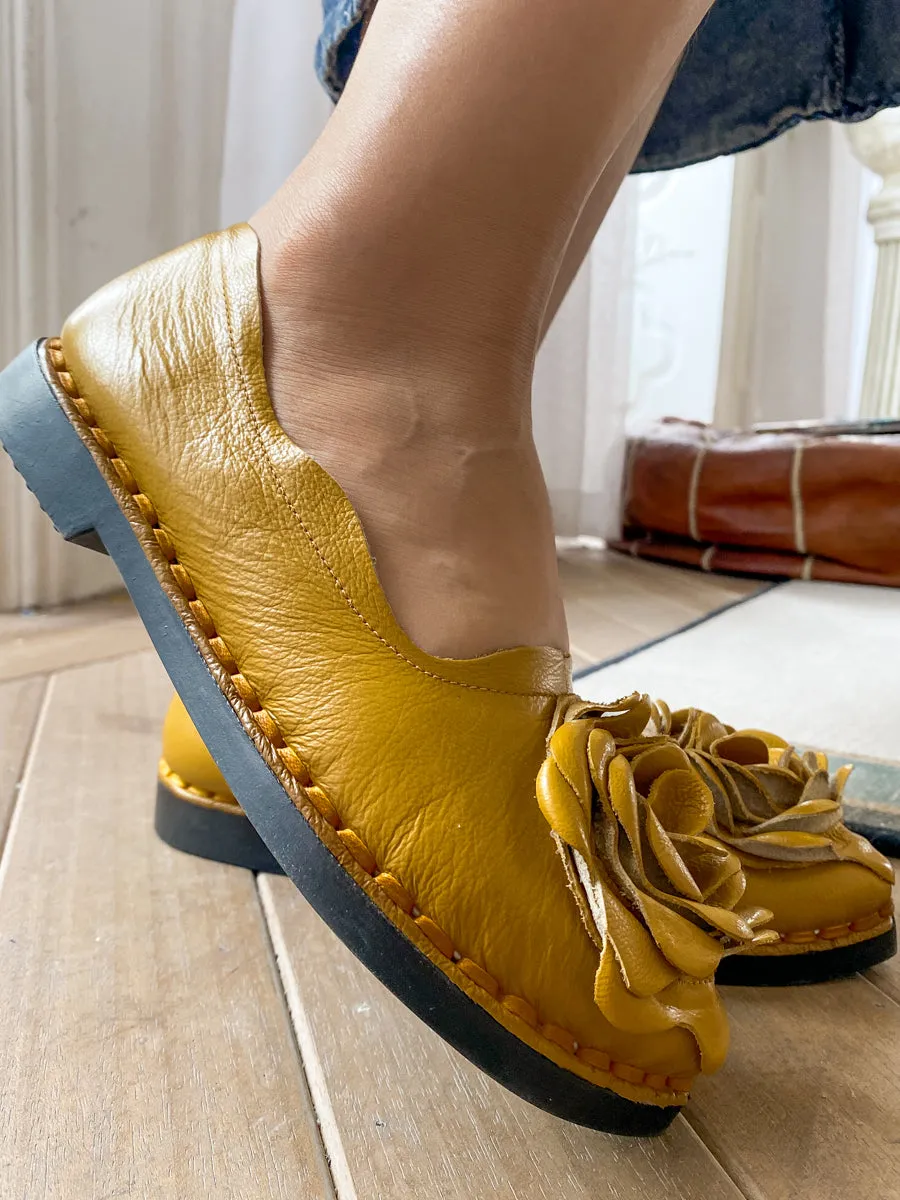 Rose Head Tassel-Accent Joyce Loafers