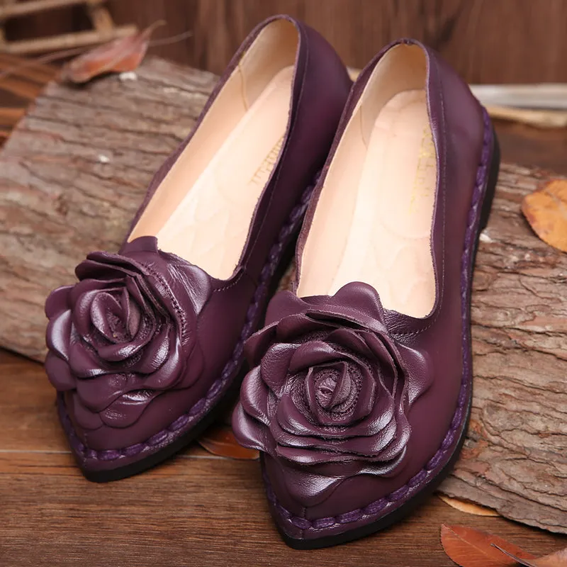 Rose Head Tassel-Accent Joyce Loafers