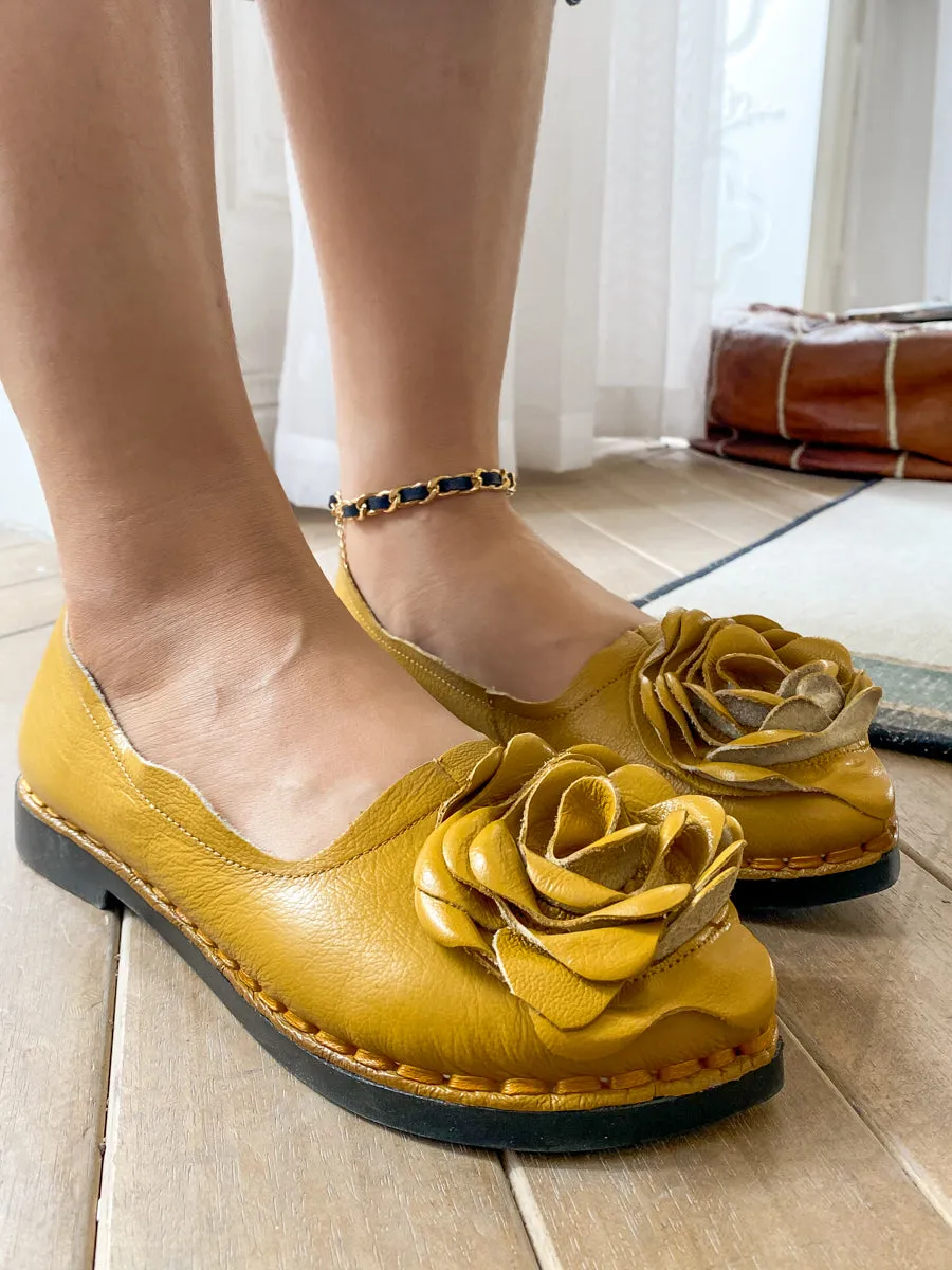 Rose Head Tassel-Accent Joyce Loafers