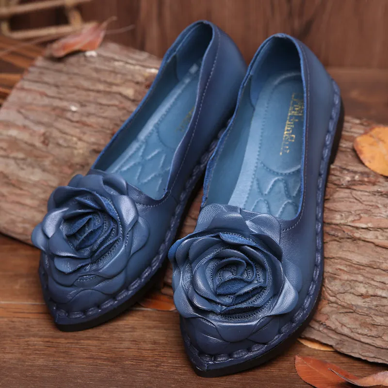 Rose Head Tassel-Accent Joyce Loafers