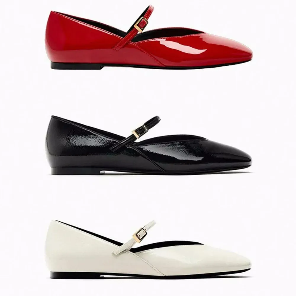 Round Toe Flats Slip-Ons