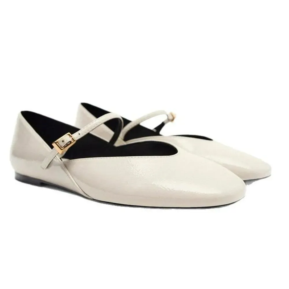 Round Toe Flats Slip-Ons
