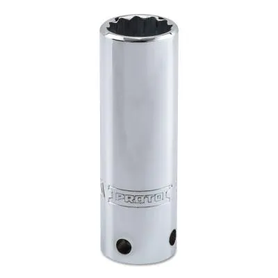Stanley?? Products Tether-Ready Drive Deep Sockets, 1/2 in Drive, 3/4 in, 3 1/4 in L, 12 Points, 5324-TT