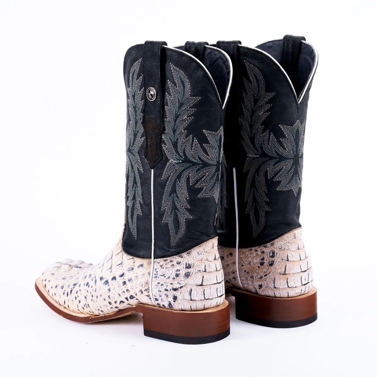 TANNER MARK MEN'S Print Hornback Natural Western Cowboy Boots