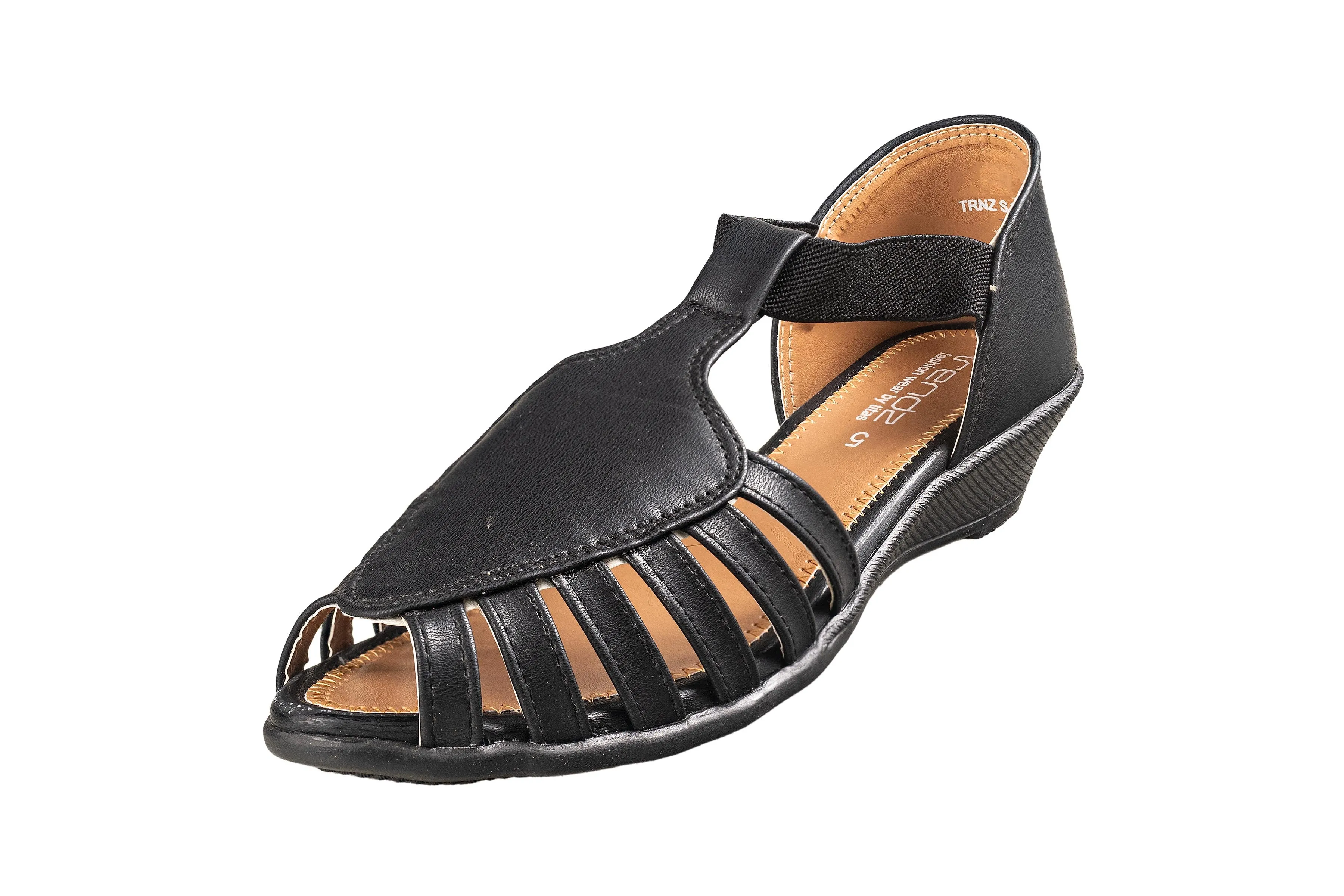 Titas Ladies Black Sandal (Trnz S 241210)