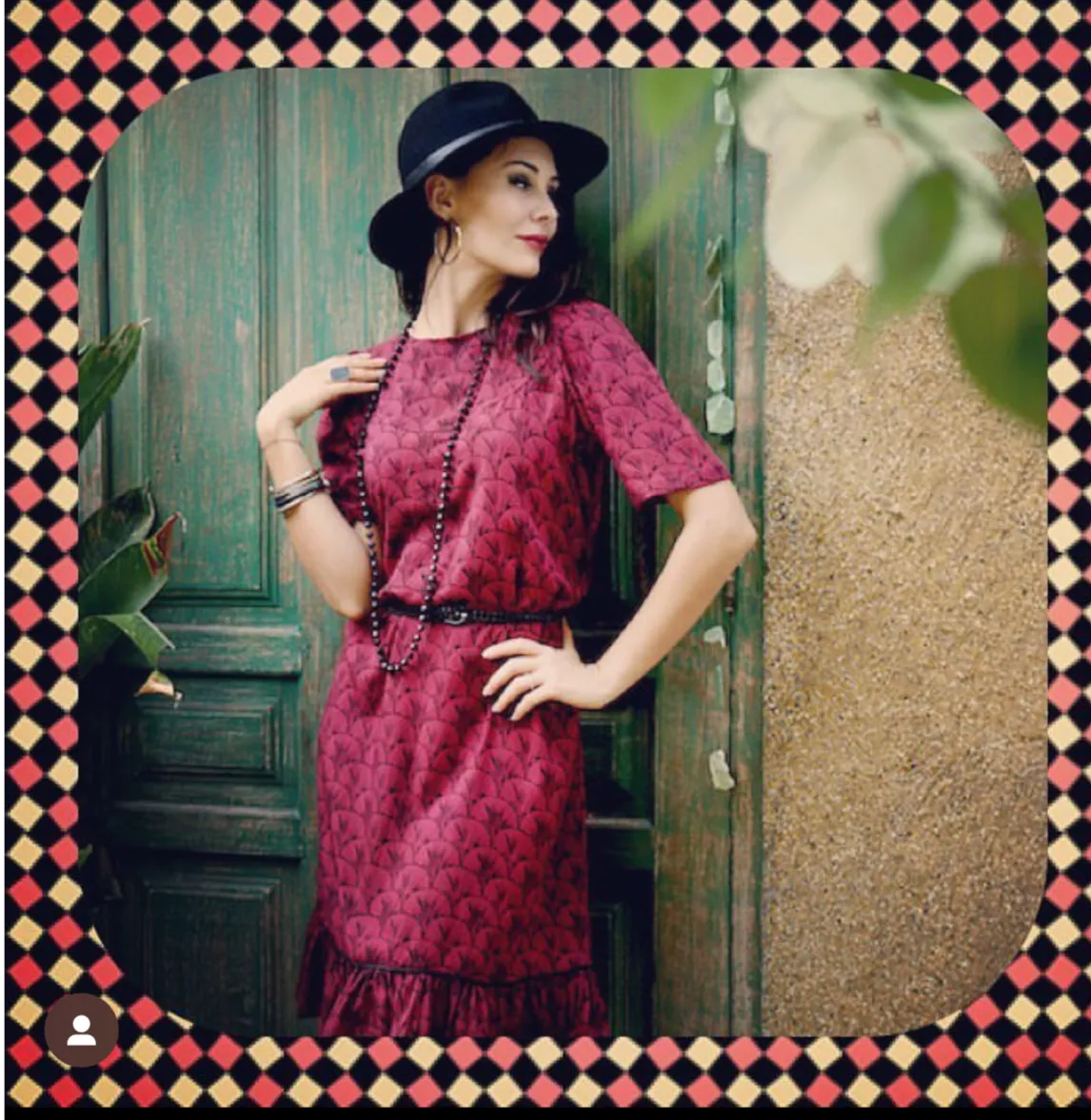 Vintage Fan Dress - XSmall