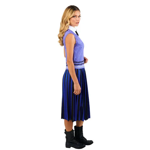 Wednesday Nevermore Deluxe Blue Academy Uniform-Adult