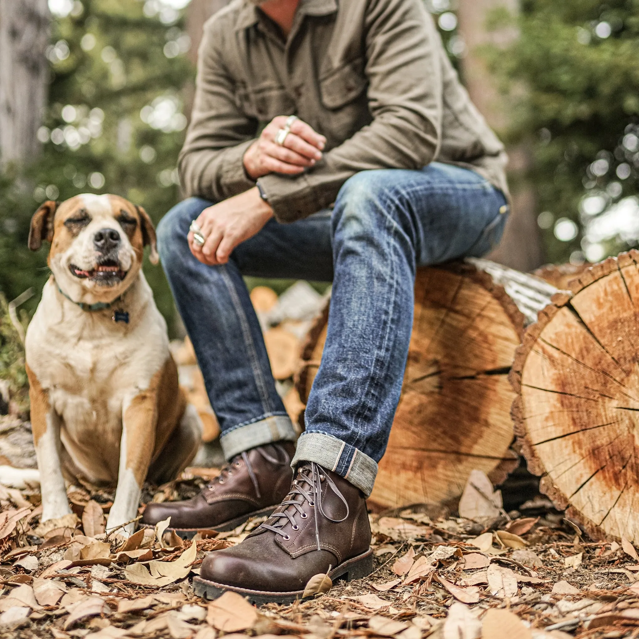 【Wolverine 1000 Mile】戶外用大底 哈瓦那棕色／Plain-Toe Rugged Boot