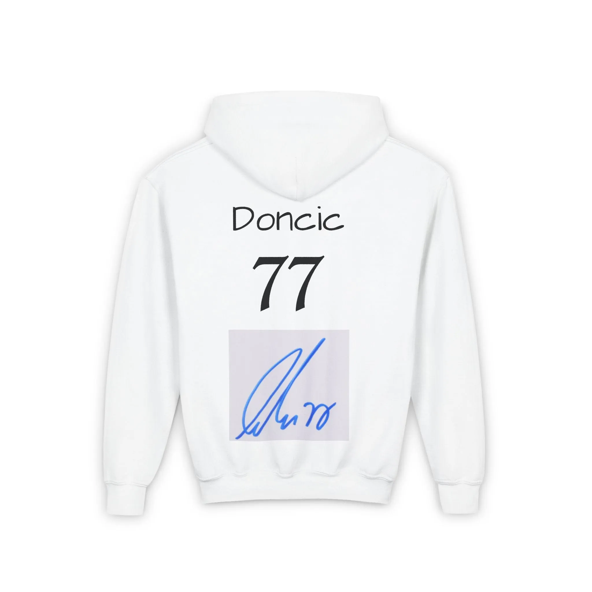 Youth Heavy Blend Hooded Sweatshirt - Jacey Apparel Basketball Hoodie with Luka Doncic